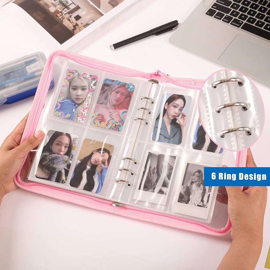 Amazon.com: 4-Pocket K-pop Photocard Holder Book with 30Pcs