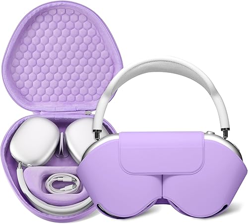 Miniatura 23 de Maxjoy para Apple Airpods Max Funda Inteligente, Funda Protectora de Cuero PU Suave Accesorios para Airpod Max con Modo de Suspensión, Funda de