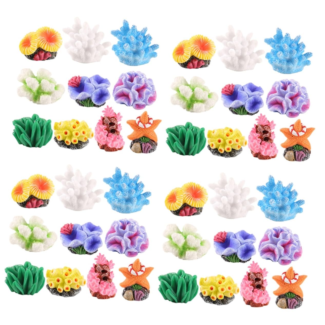Toyvian 4 Set Di Decorazioni Per Acquari Con Corallo Simulato Decorazioni Per Acquari Nascondiglio Decorativo Per Per Per
