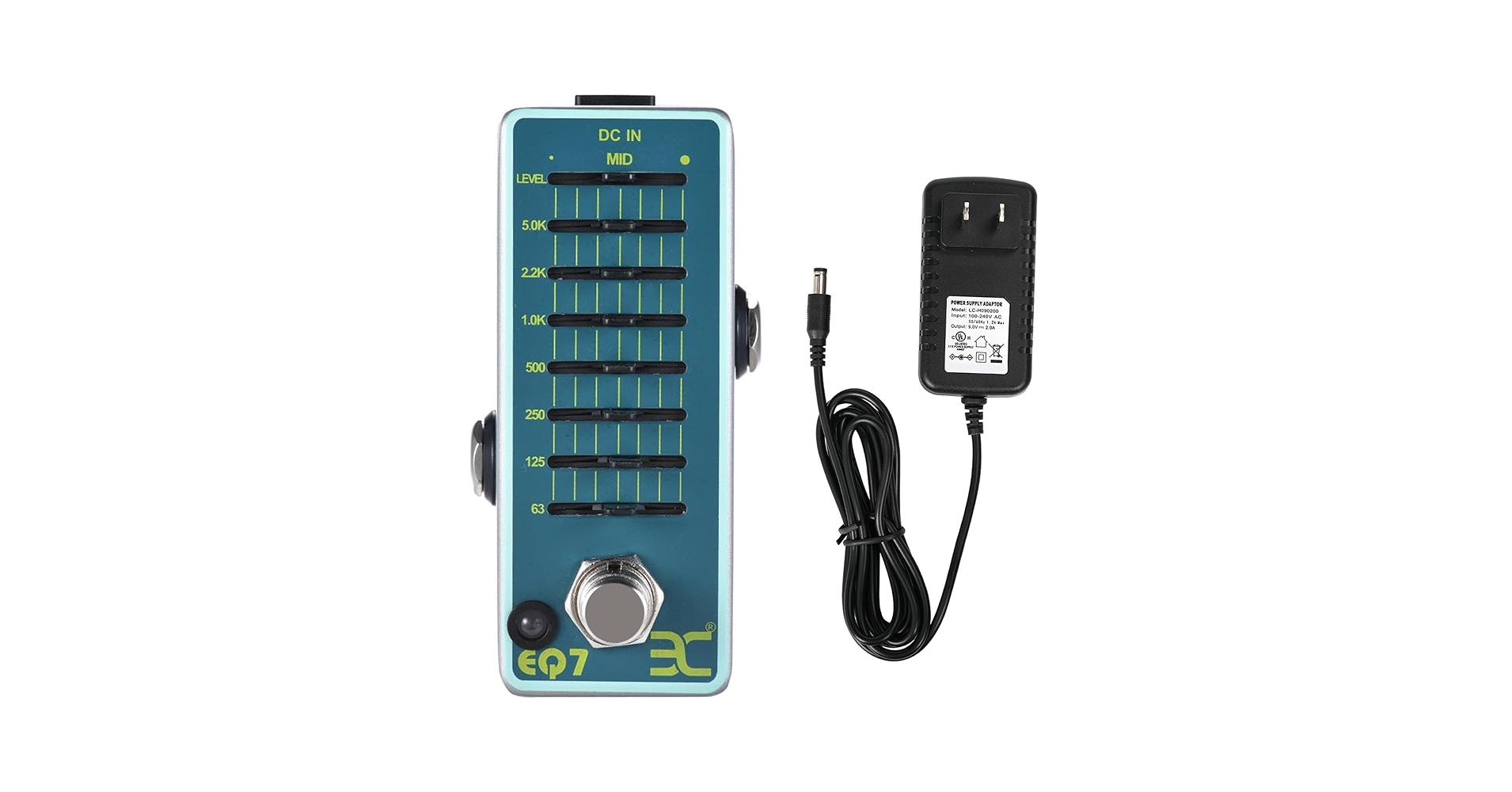 【未使用】Leqtique Mini EQ Amazon.com: EX 7 Band EQ Mini Equalizer Guitar Pedal and Tip