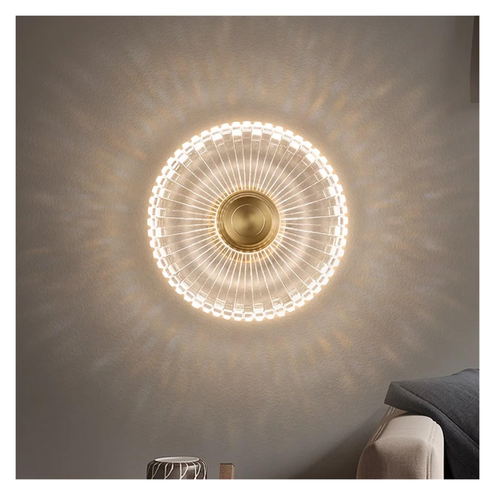 ZXTIIEUF Modern Wall Lamp Round Flower Type Acrylic - Bedroom Bedside Aisle Pendant Ceiling Light Fixtures