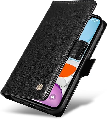Miniatura 4 de Funda compatible con Xiaomi Poco X3 GT 5G, tarjetero de piel sintética, compatible con Redmi Note 10 Pro (China) 5G con cierre magnético, soporte