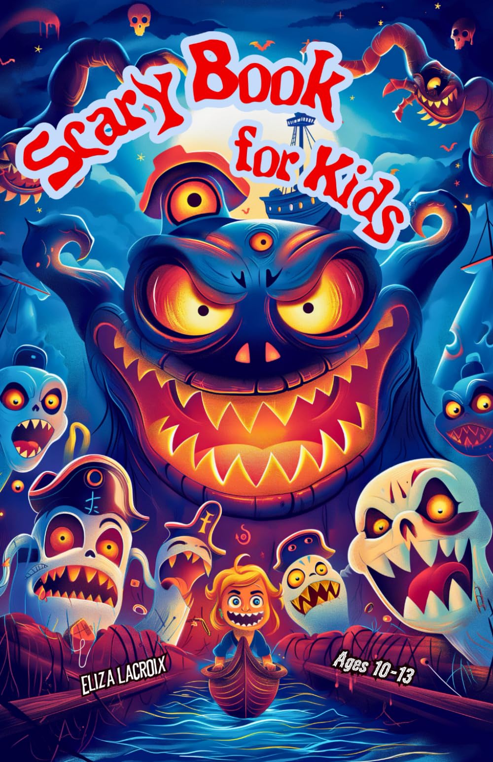 Scary Book for Kids Ages 10-13: Haunted Shipwreck Adventures, Spooky Curse Battles, Whispering Eerie Ghosts, Creepy Sirens and Mysterious Secrets ... and Girls Who Love Stories and a Good Scare!