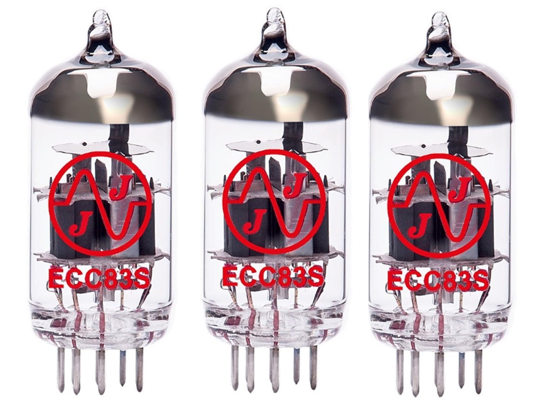 JJ 12AX7 / ECC83 Preamp Vacuum Tubes (Three Pack) New Version
