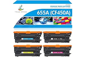 Premium Quality Toner Cartridge Replacement for HP CF450A Series (655A CF451A CF452A CF453A)