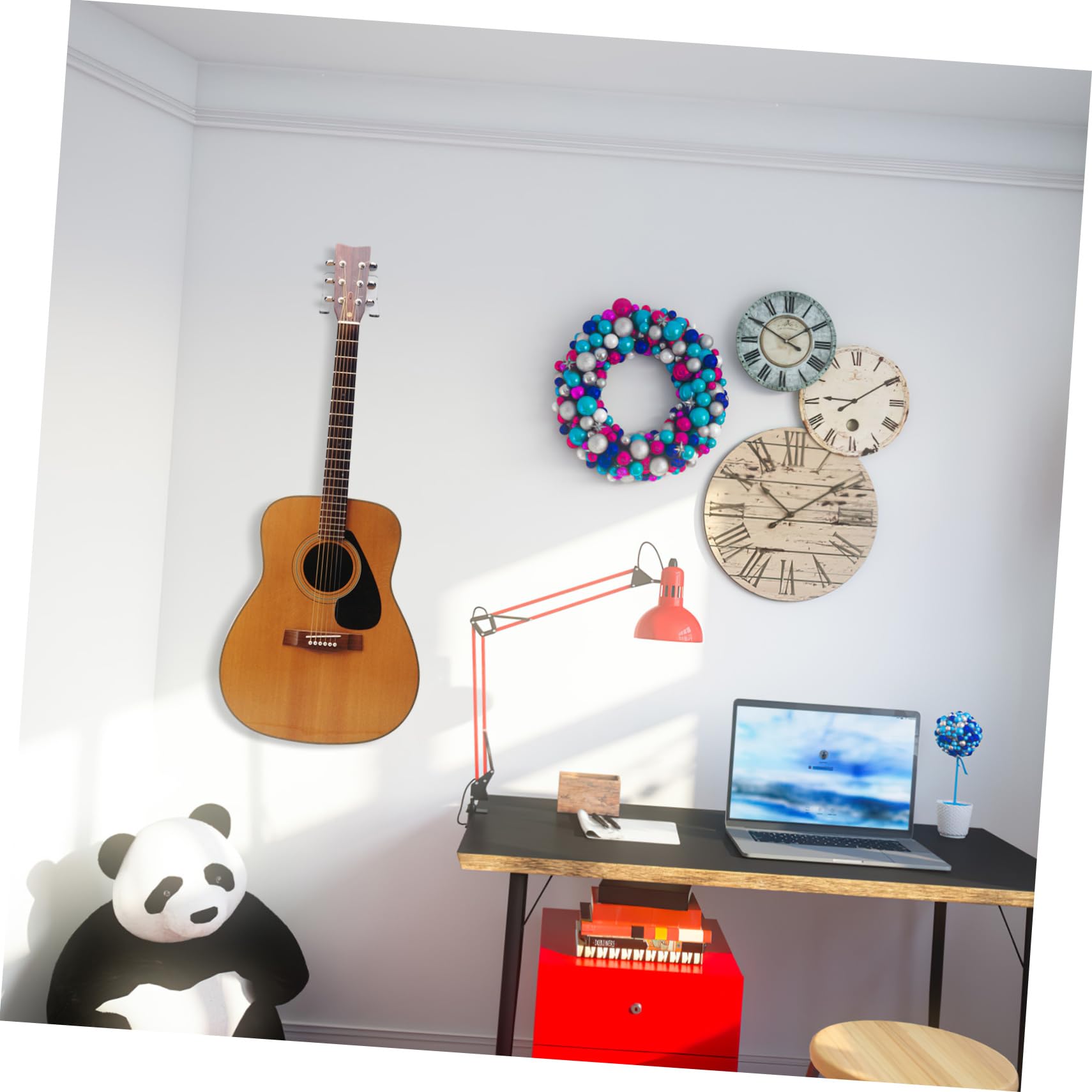 ibasenice 9sets Gancio Da Muro Per Chitarra Acrilico Trasparente Supporto Elegante Per Strumenti Musicali Corda Facile Installazione e Versatile Per Chitarre e