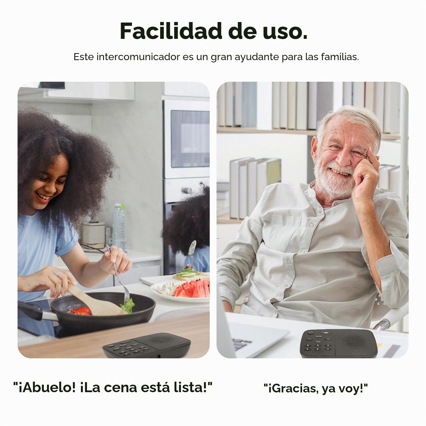 Hosmart Nuevo intercomunicador inalámbrico dúplex mejorado, 2025 intercomunicadores bidireccionales en tiempo real para hogar y empresa con alcance ultra largo de 500 metros