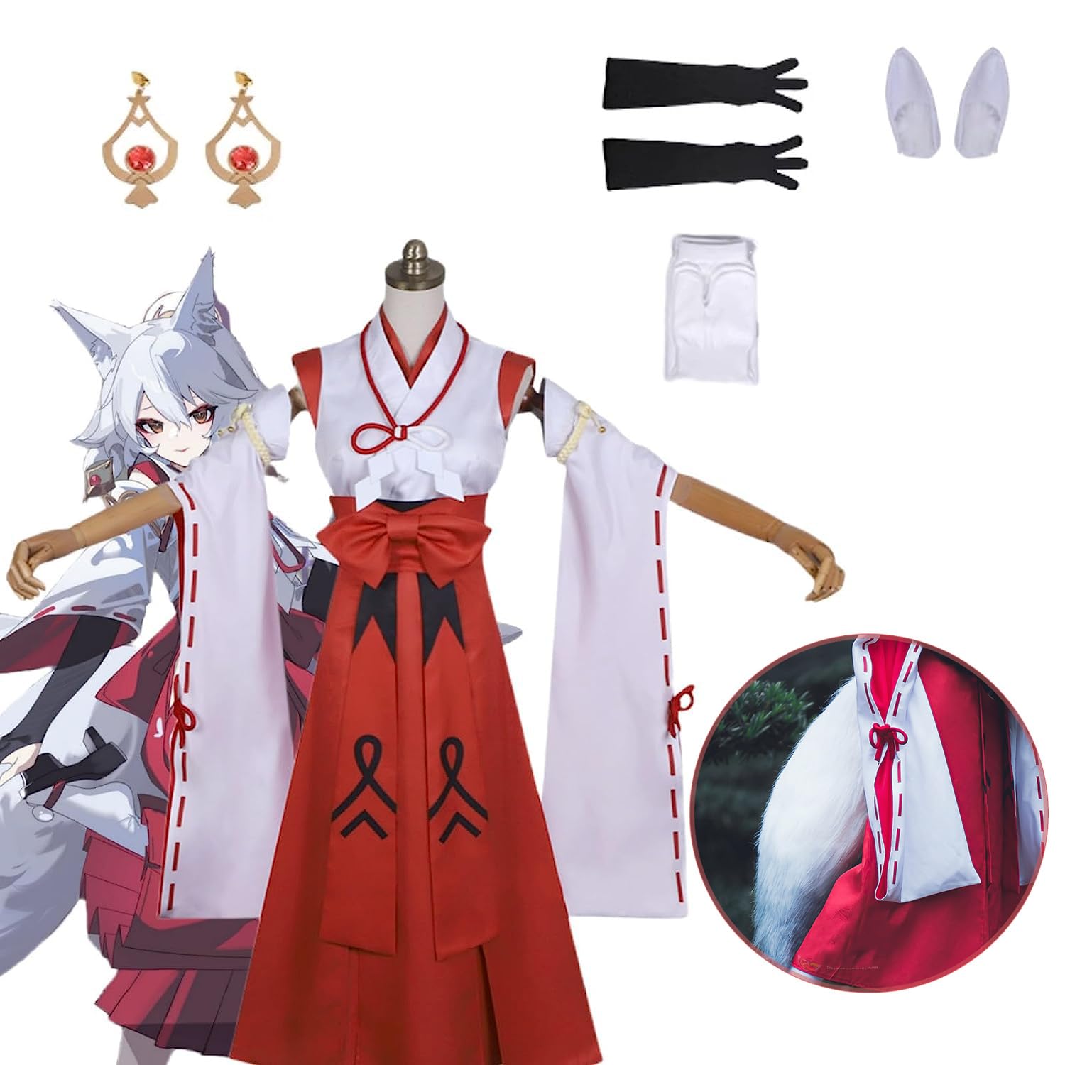 Amazon.co.jp: 桜の斎宮巫女 狐斎宮(きつねさいぐう) コスプレ