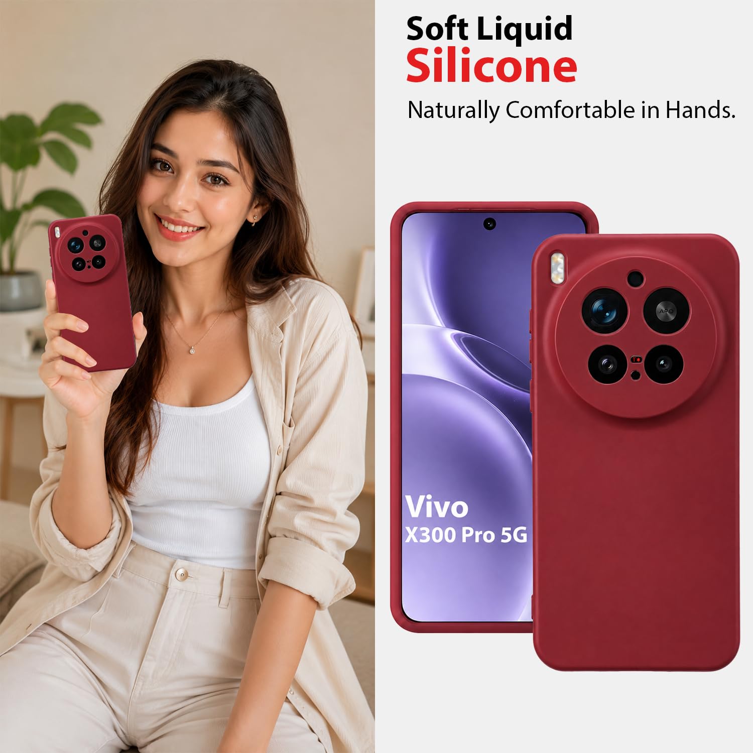 Vivo X300 Pro 5G Silicone Case - KACA -6