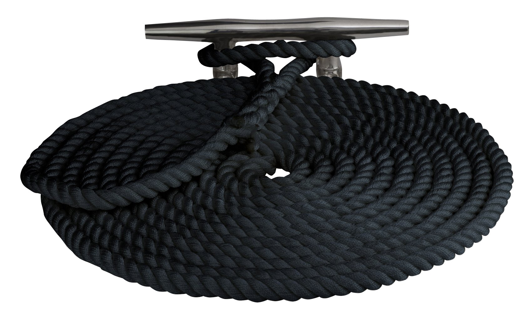 Sea Dog 302112030BK-1 Double Braided Nylon Dock Line, 1/2