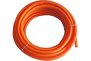 RD 8 AWG CCA Power Wire Cable for Home Speaker System, Automotive Use (25ft Orange)