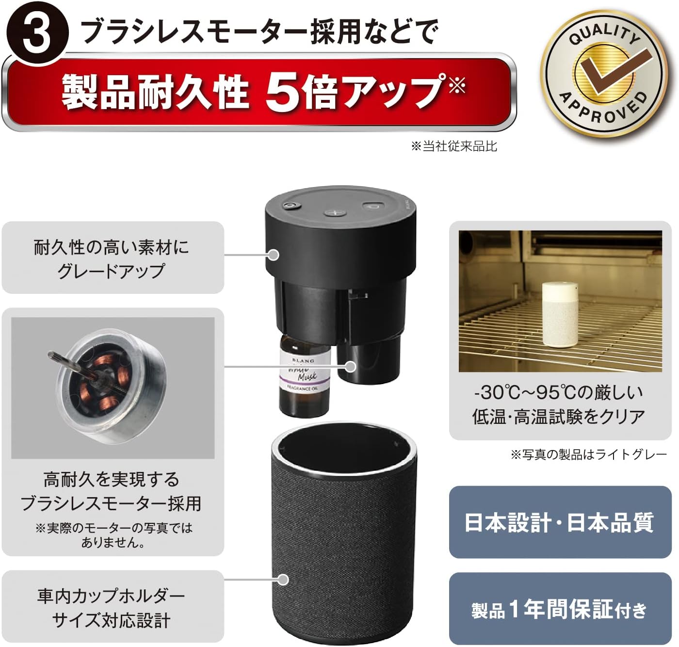 カーメイト 車用 芳香剤 ディフューザー 車載 噴霧式 フレグランス ブラング 噴霧式フレグランスディフューザー2 ブラック L10004