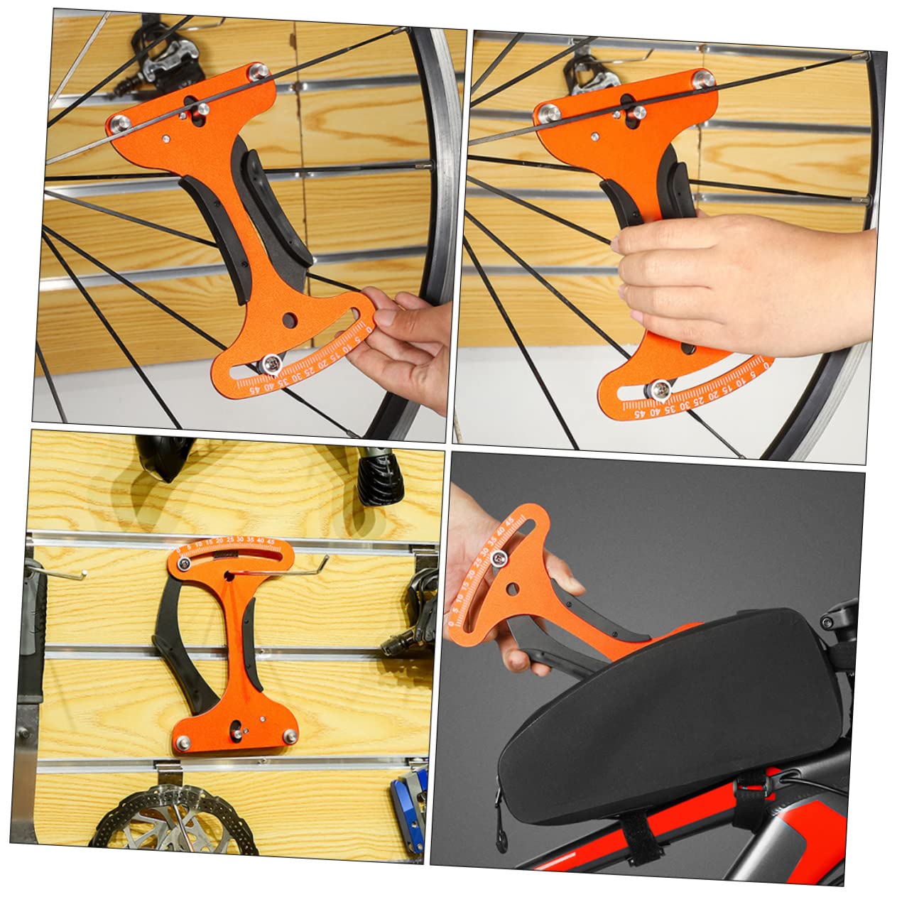 UKCOCO Medidor De Tensión Profesional para Bicicletas Herramienta De Calibración De Radios Medidor Resistente y Preciso para Mecánicos y Entusiastas Bicicleta