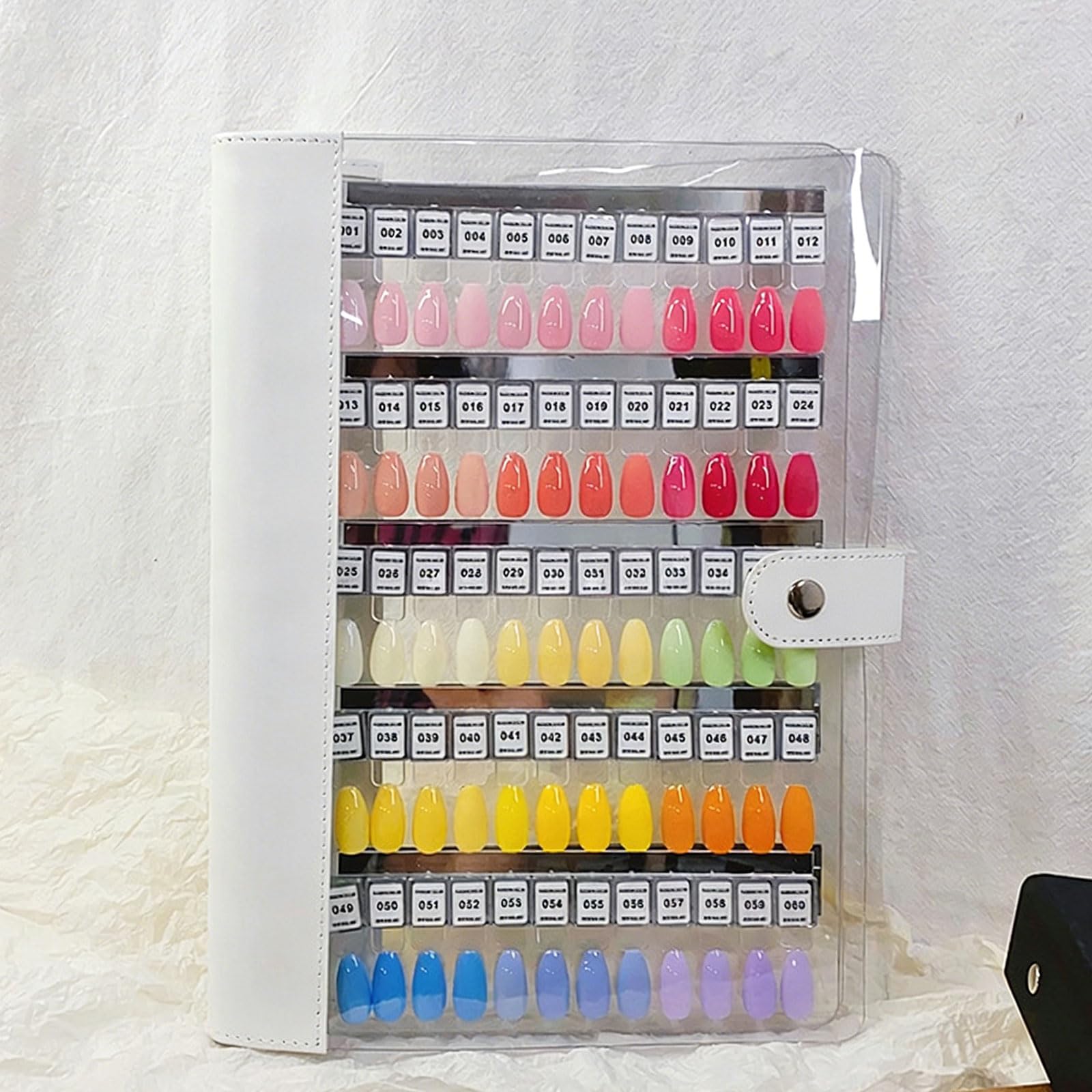 Quaderno per unghie a colori con 120 tip rimovibili etichette per e organizzazione senza problemi. Tips per unghie rimovibili