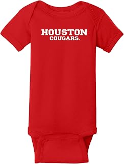 UGP Campus Apparel YC01 - Houston Cougars Basic Block Creeper - 6 Months - Red