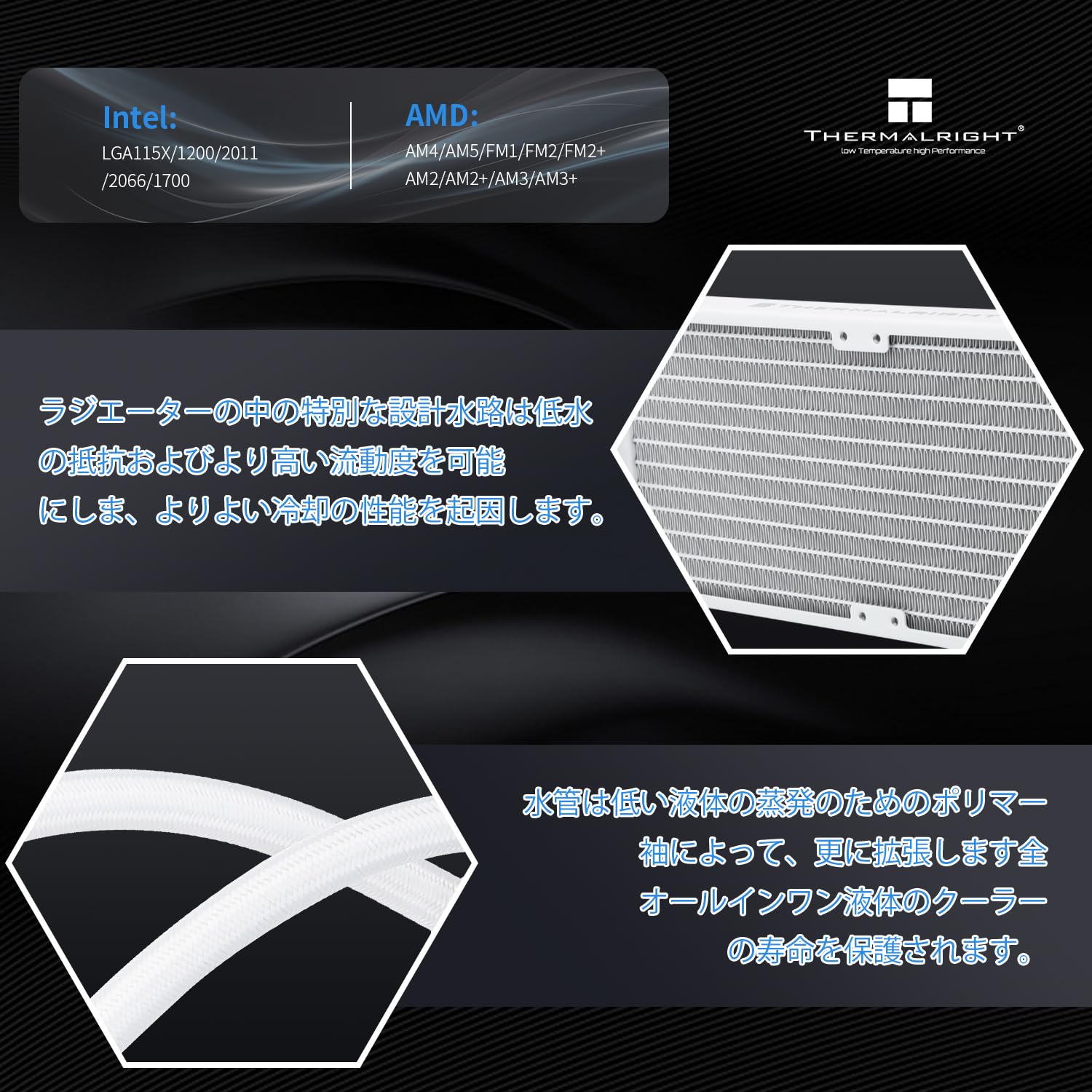 Amazon.co.jp: Thermalright Frozen Notte 360 WHITE ARGB V2 aio