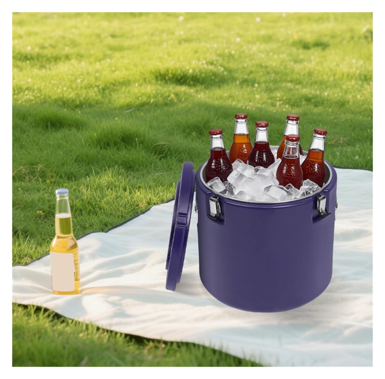 Chauffe-plats commerciaux for portable chaud ou froid seau a glacon | Récipient à soupe isolé, for le stockage des aliments au restaurant