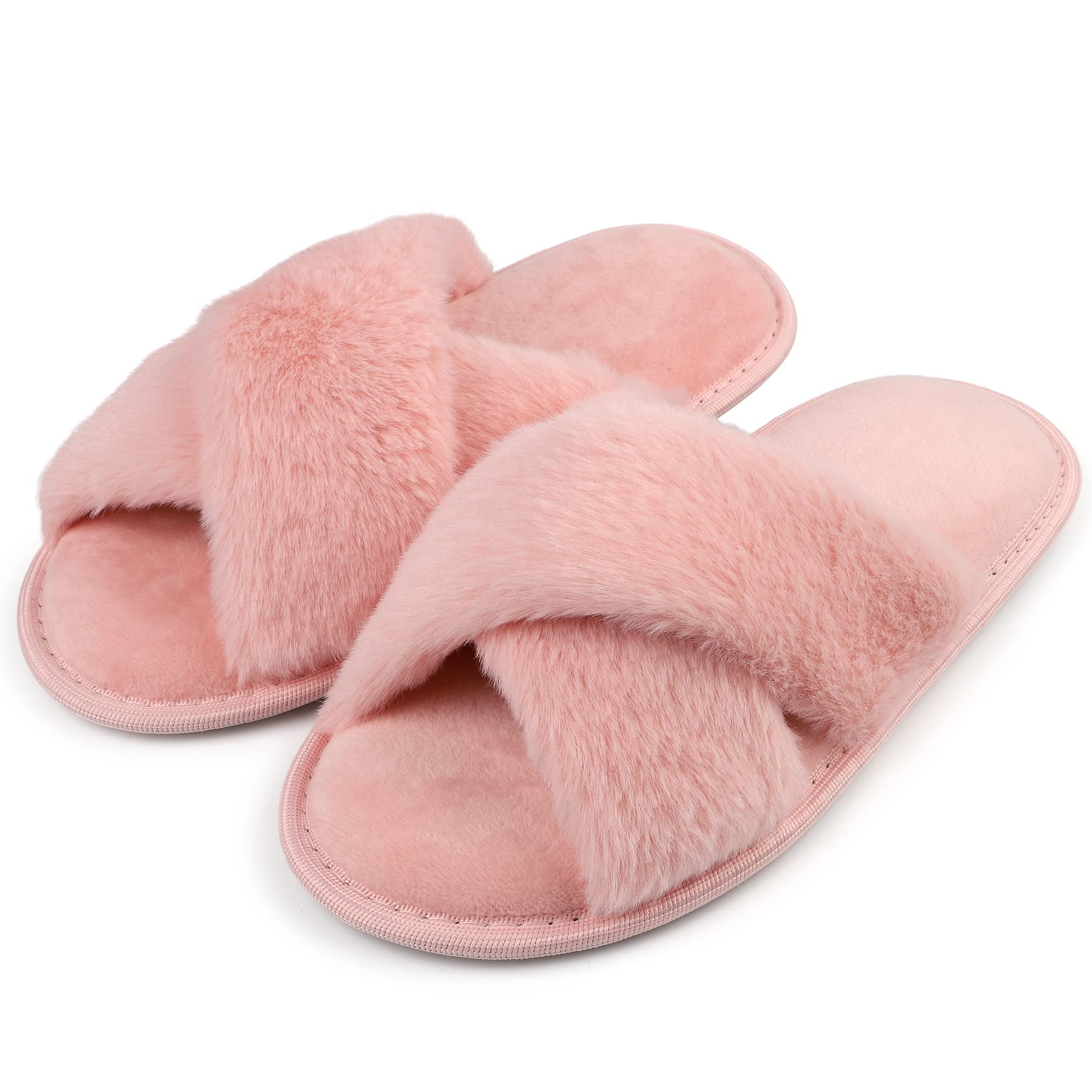 riemot Pantofole Donna in Memory Foam Ciabatte Invernali da Casa Calde leggere Comode Ciabatte Donna Antiscivolo Ciabatte Pelose Morbide Suola Scarpe Donna Invernali Indoor Outdoor