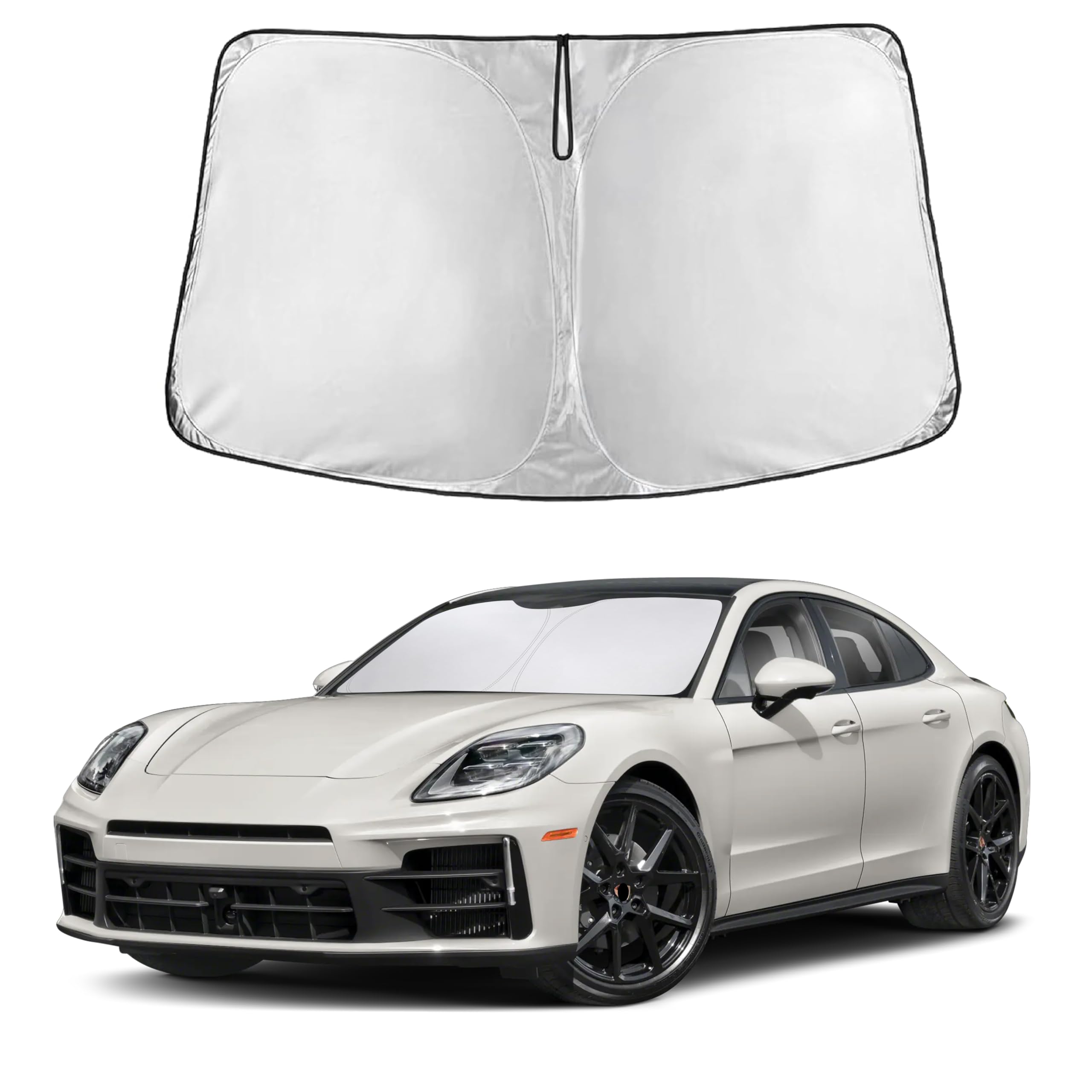 EcoNour Windshield Sunshade Compatible for Porsche Panamera 2017-2023 2024