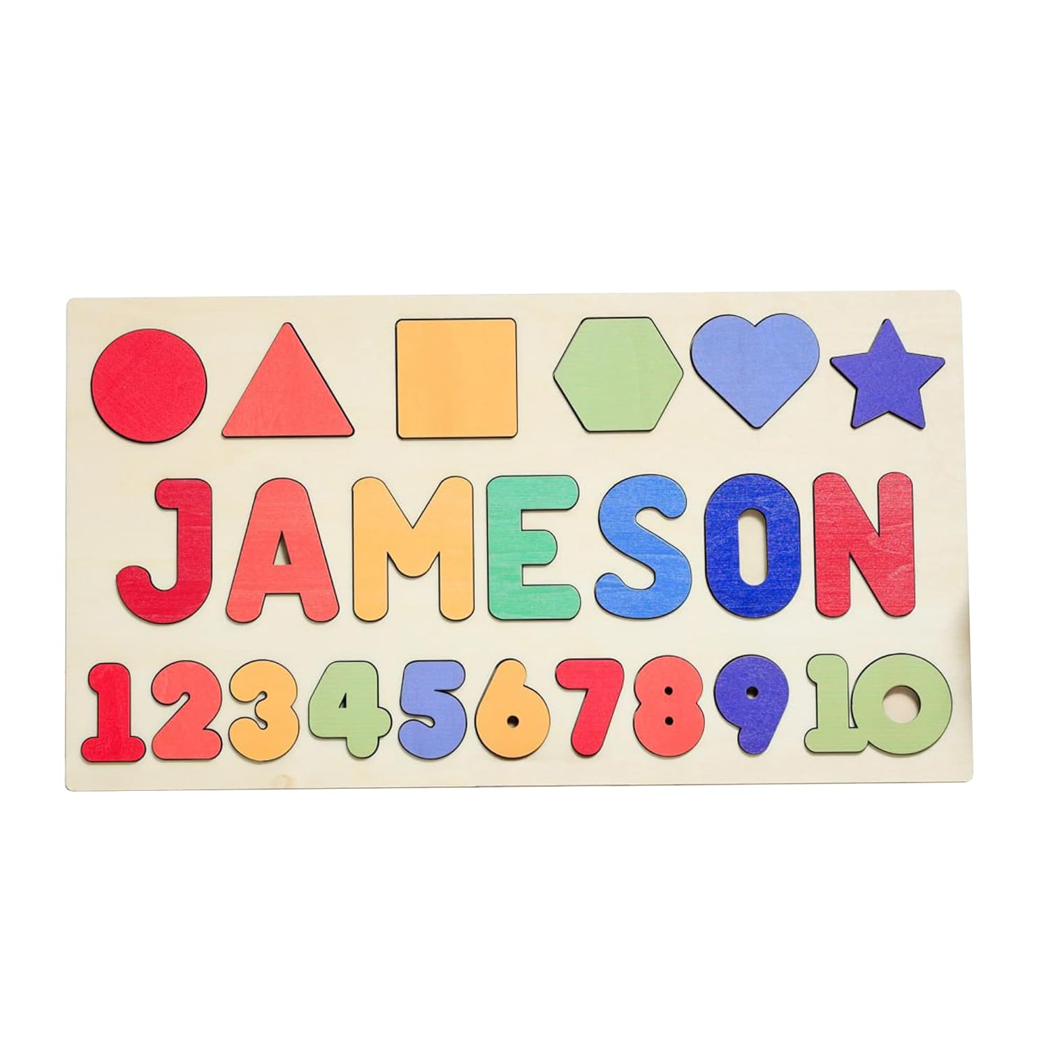 Wooden Name Puzzles Personalized, Number Puzzles For