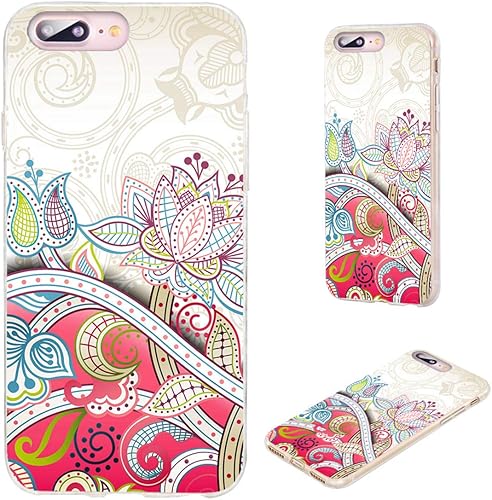 Miniatura 1 de AKORAVO - Funda para iPhone 8 Plus, iPhone 7 Plus para mujeres, hombres y niñas, a prueba de golpes, antiarañazos, delgada, suave, TPU transparente,