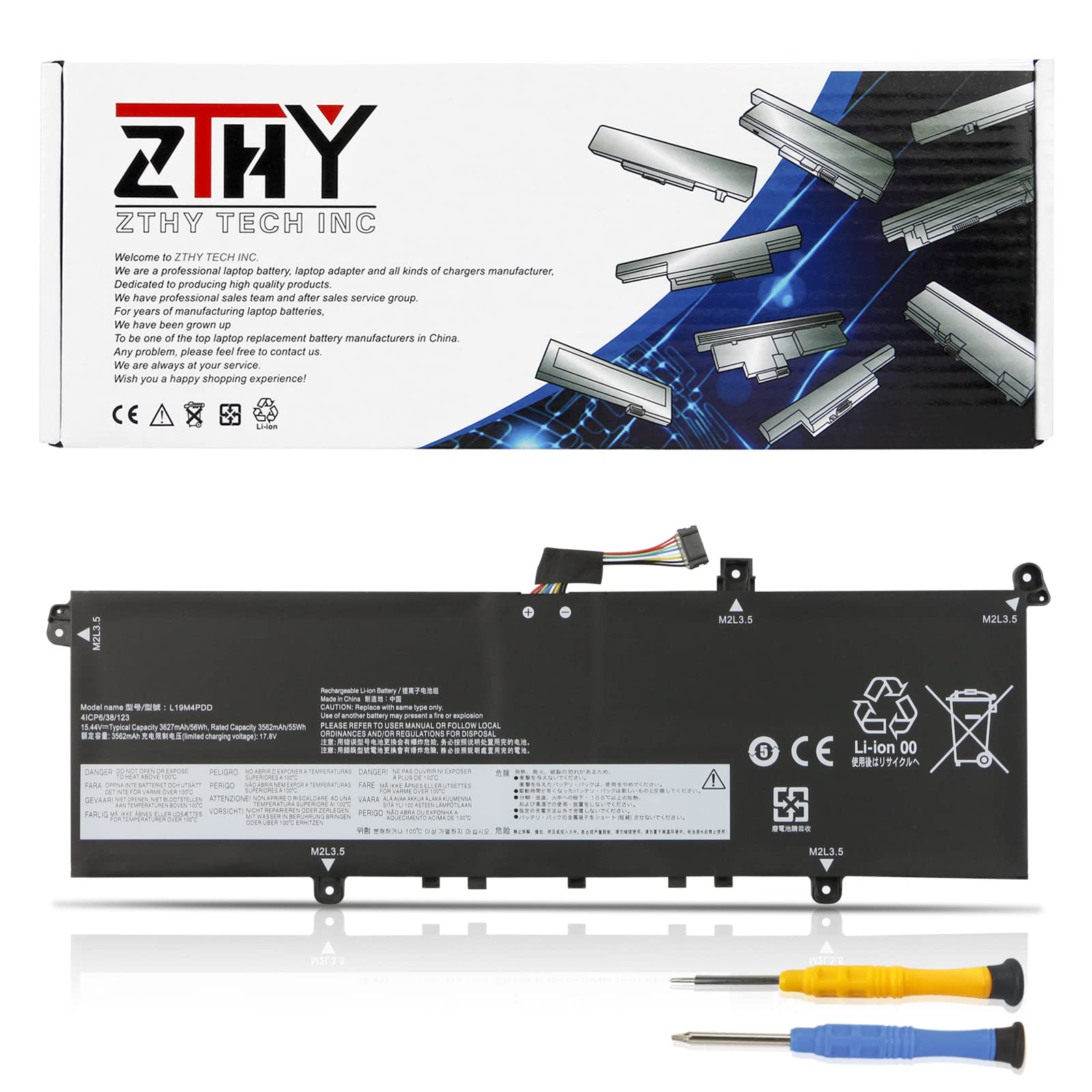 L19M4PDD L19D4PDD Laptop Battery for Lenovo ThinkBook 13S G2 ITL G2 ARE