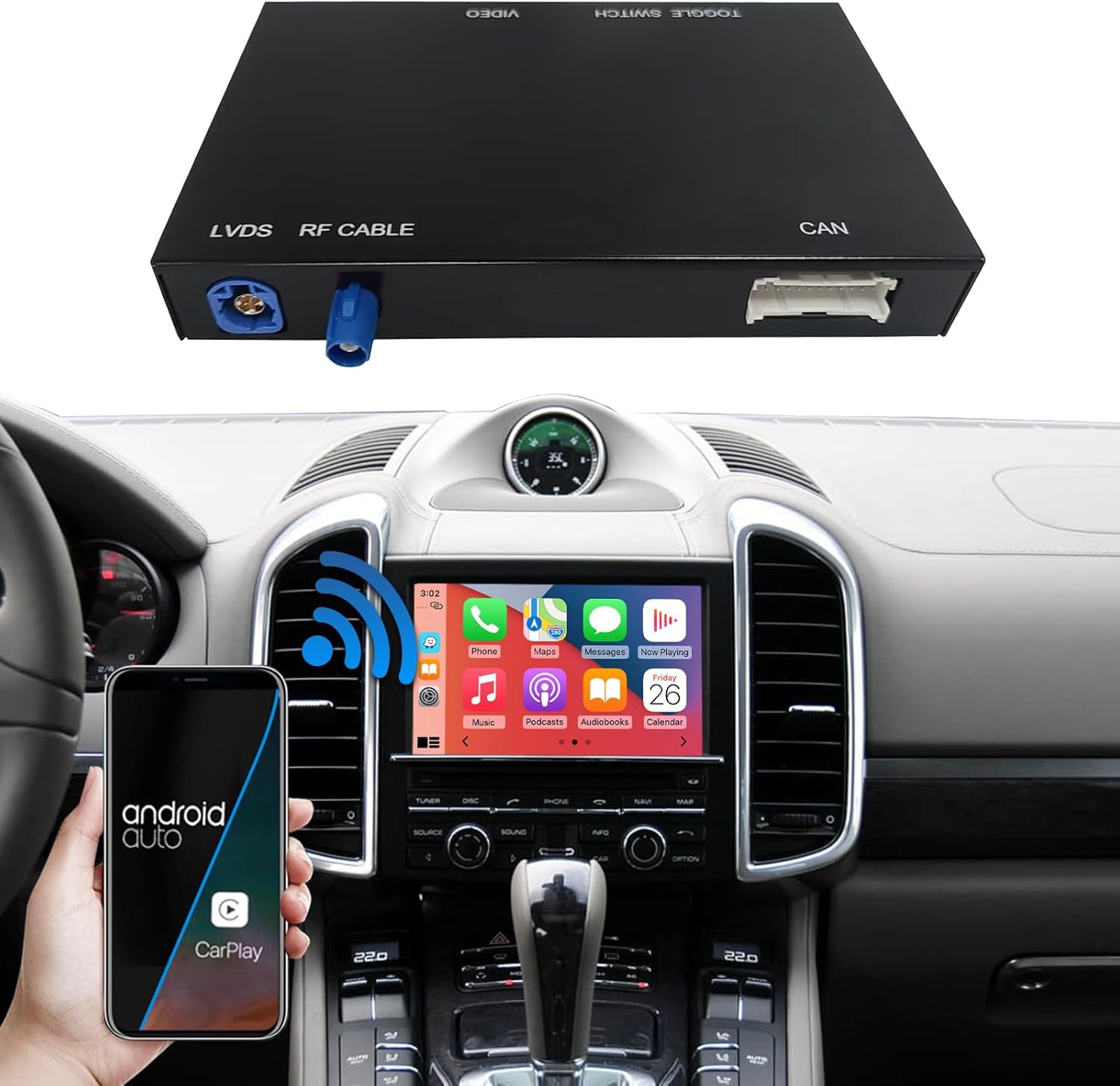 Amazon.com: Road Top Wireless Carplay Android Auto for Porsche