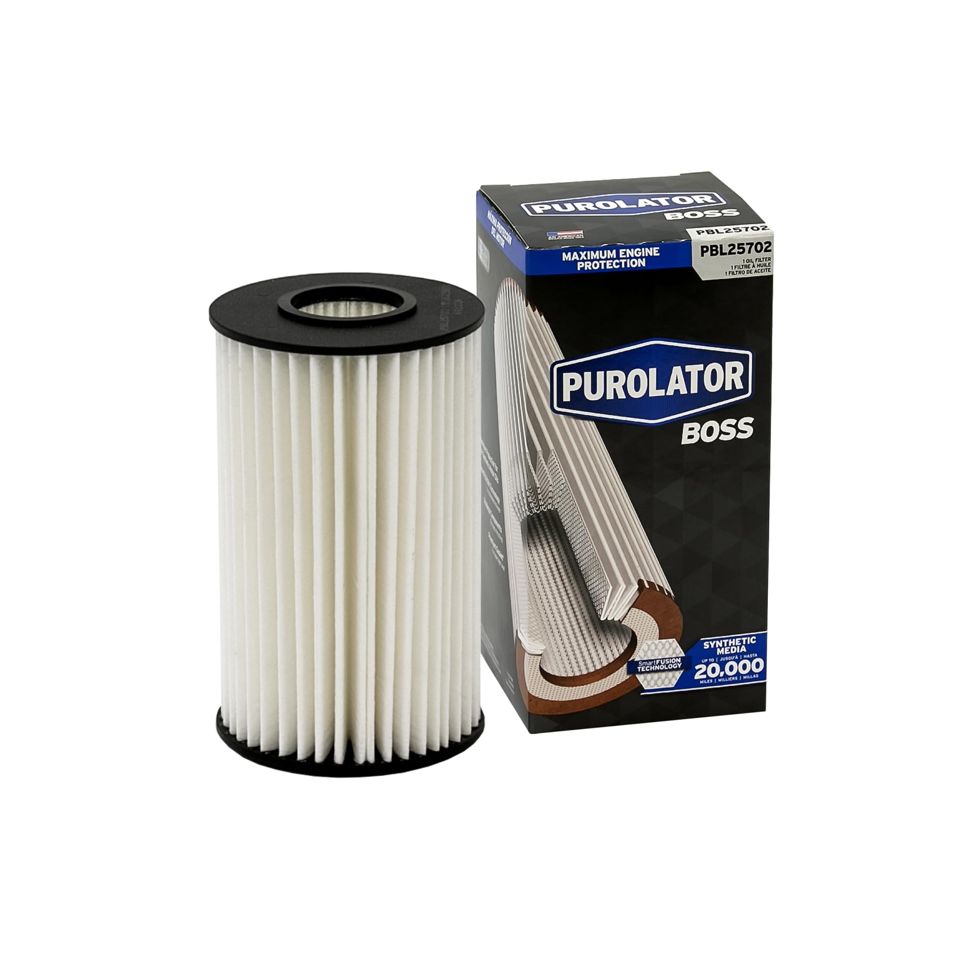 Purolator PBL25702 PurolatorBOSS Maximum Engine Protection Cartridge Oil Filter Compatible With Select Toyota and Lexus