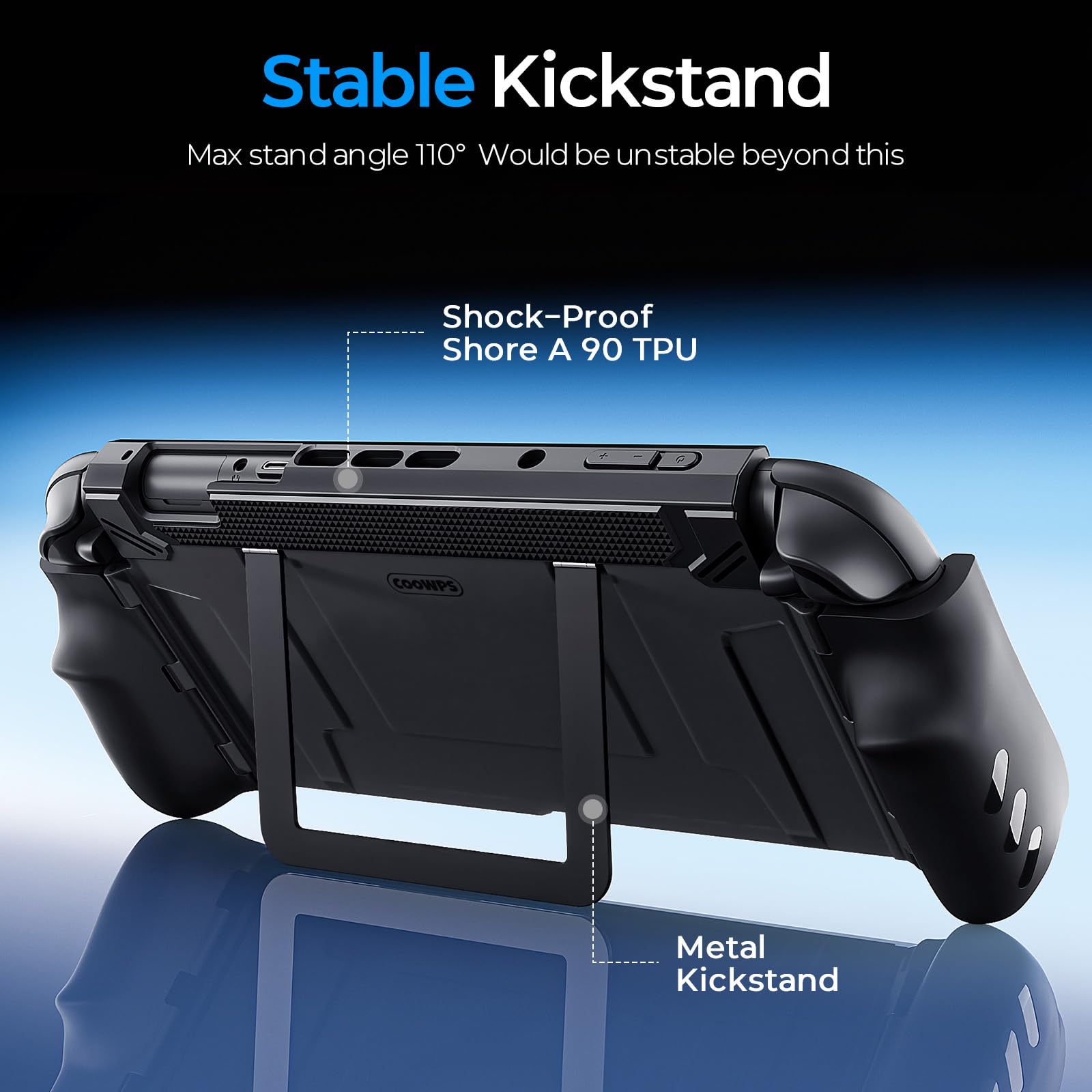 COOWPS Funda P3 para Nintendo Switch 2 con Soporte Abatible