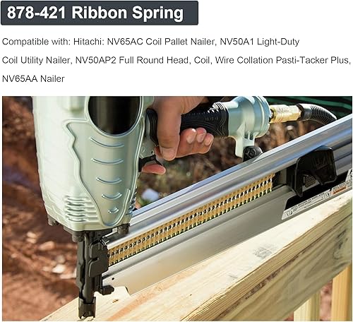 Miniatura 5 de Thaekuns 878421 878-421 Juego de muelles de cinta para clavadora Hitachi NR83A para enmarcar clavadora-5 unidades