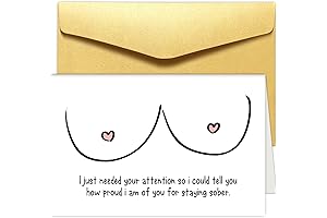 Rude Sobriety Gift Funny Sobriety Card for Men Women