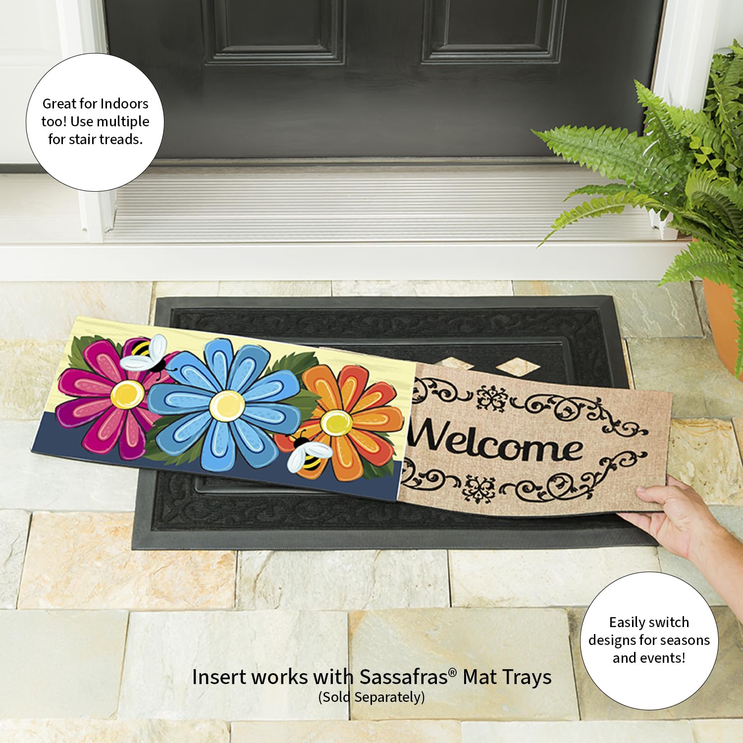 Amazon.com: Evergreen Flag Sassafras Switch Mat Inserts, Floral Amazon.com: Evergreen Flag Sassafras Switch Mat Inserts, Floral