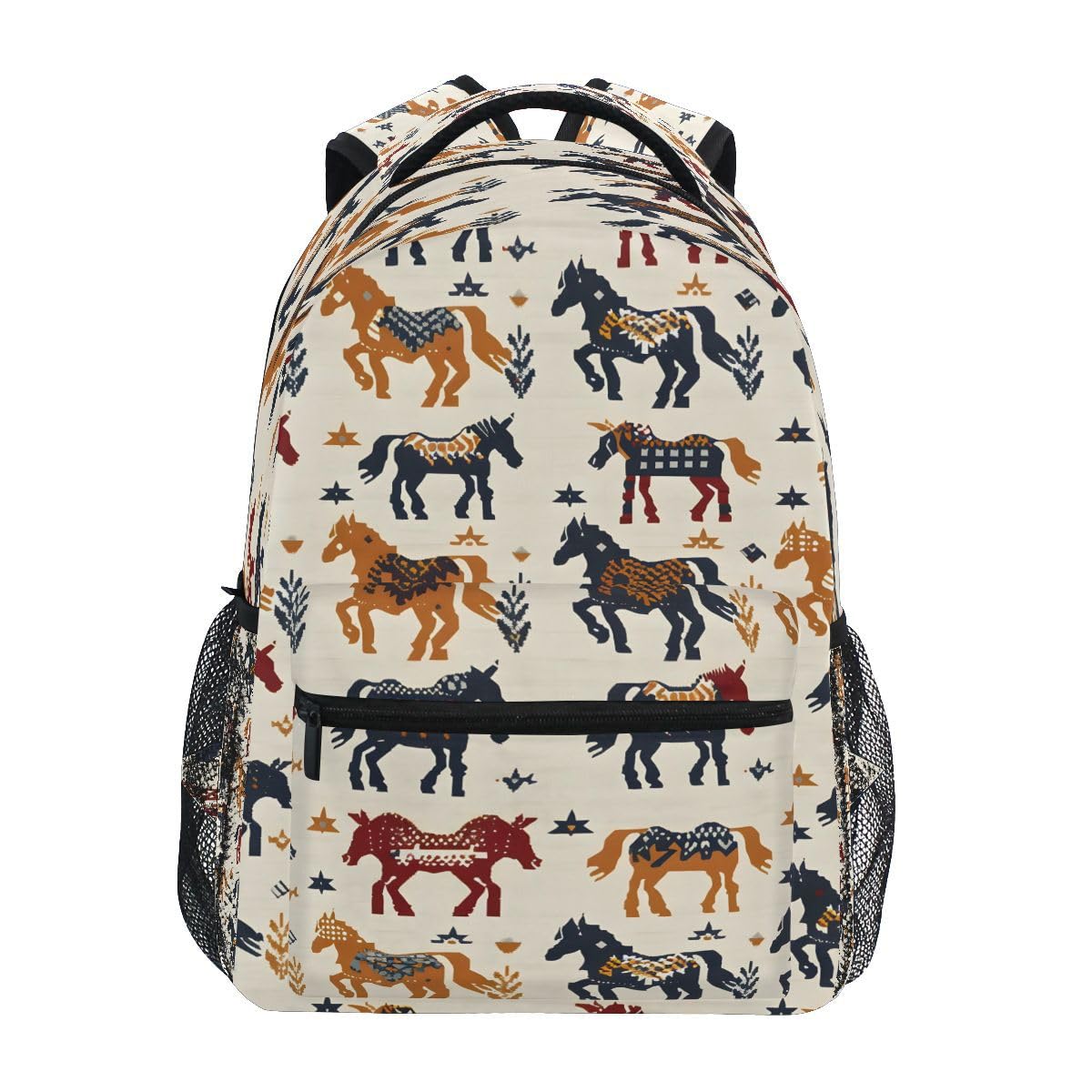 Mochilas Escolares Caballo Y Hierba Bolsa De Deporte Para Camping