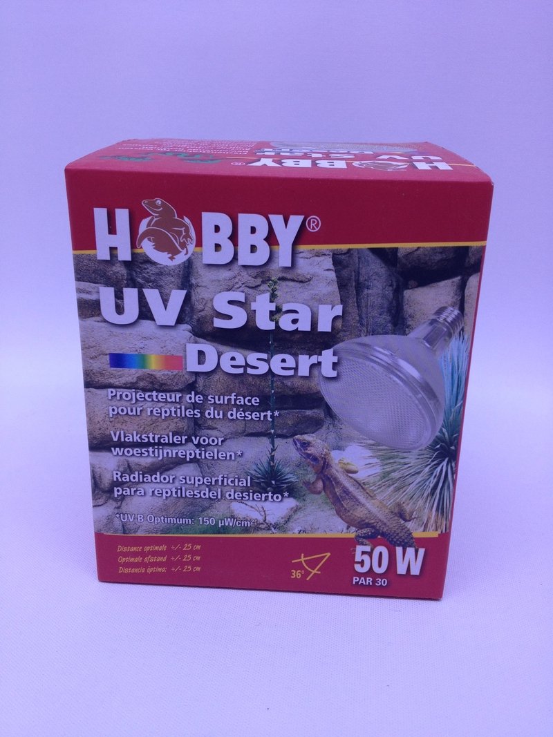 Hobby UV Star Desert, 50 W Aquariumleuchten, Leuchtstoffröhren,Vollspektrumröhren