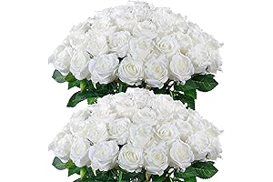 FOTEEWL 60 Pcs Artificial Silk Roses: Bringing Nature's Beauty Indoors