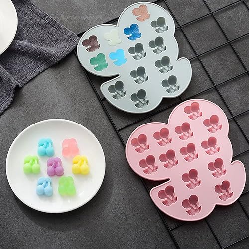 Miniatura 10 de Molde de silicona para cubitos de hielo con forma de gato, 4 piezas de molde para hacer dulces para gatos, moldes novedosos de silicona para gatos,