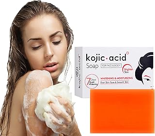 Kojic Acid Soap, Kojic Acid Skin Brightening Soap for Dark Spot & Uneven Skin Tone, Moisturizing for Face & Body Natural Soap