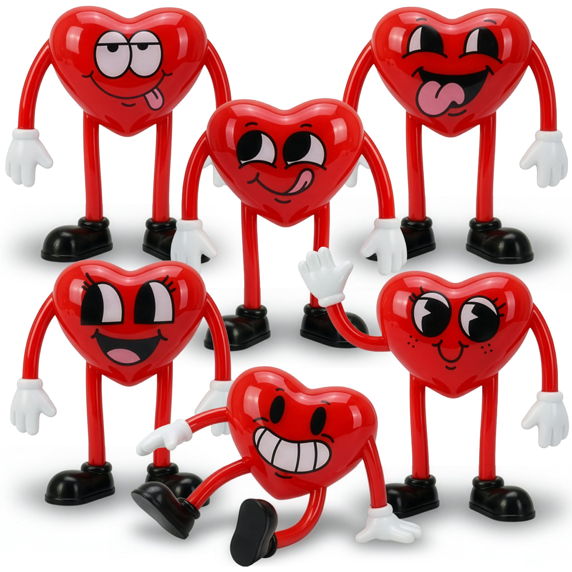 Amazon.com: ArtCreativity Heart Bendables - 12 Pack - Bendable