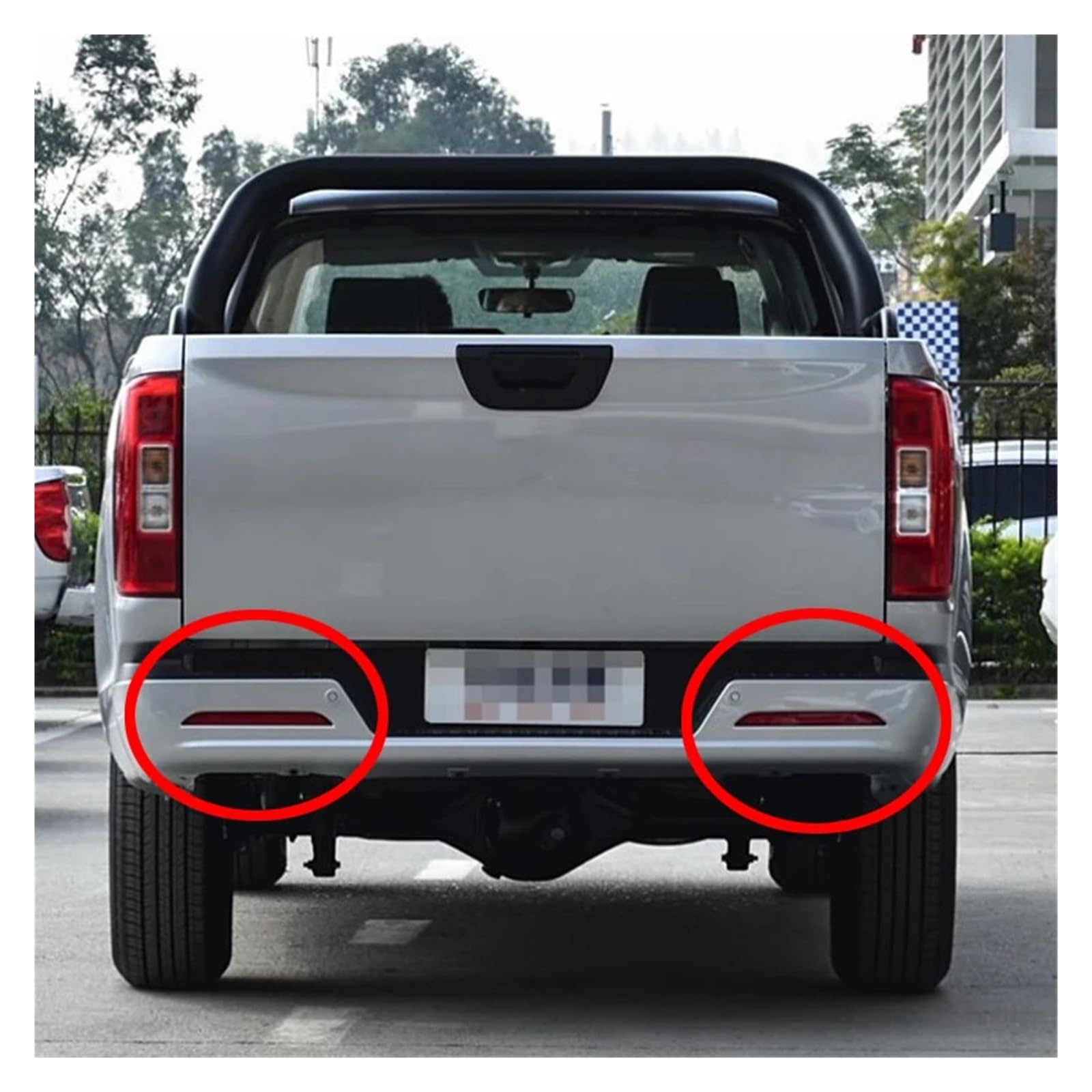 Pasuje do GMW Great Wall POER PAO ciężarówka typu pickup wersja komercyjna tylny zderzak samochodowy światło reflektora światło hamowania cofania lampa hamulca(1 Pair)