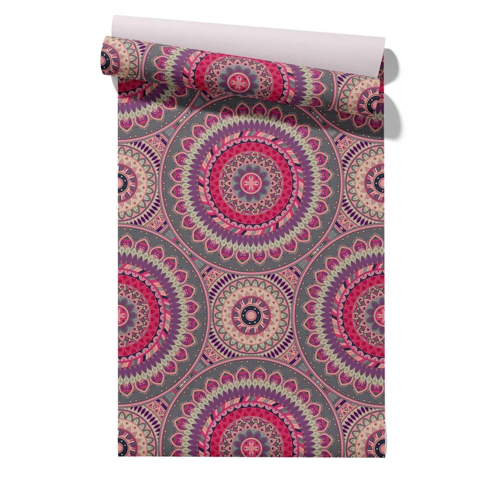 Cevan Style 4 Living Room Wallpaper Ideas Non Slip Drawer Liner Roll Mandala Ethnic Retro 45X500cm