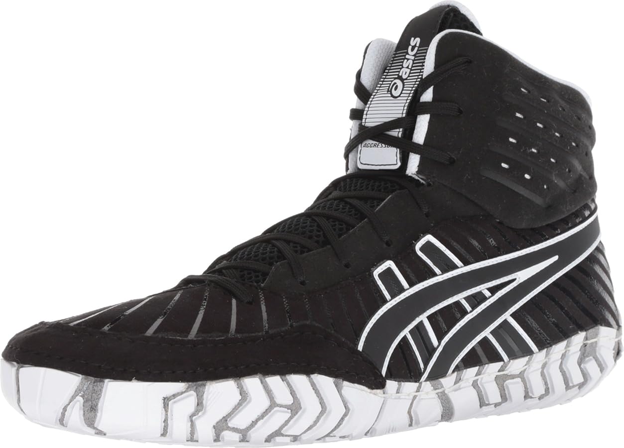 ASICS WRESTLING メンズ シューズ ブラック Amazon.com | ASICS Aggressor 4 Black/Black 15 | Wrestling