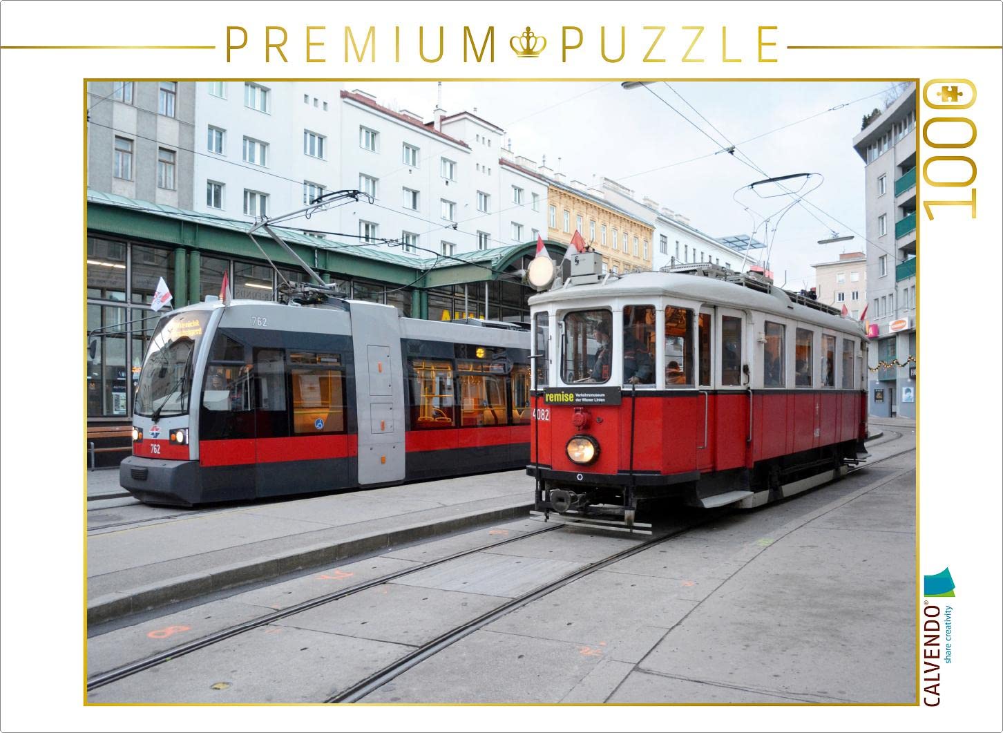 CALVENDO Puzzle „Straßenbahn“ – 1000 Teile Foto-Puzzle Für Erwachsene (64x48 Cm)