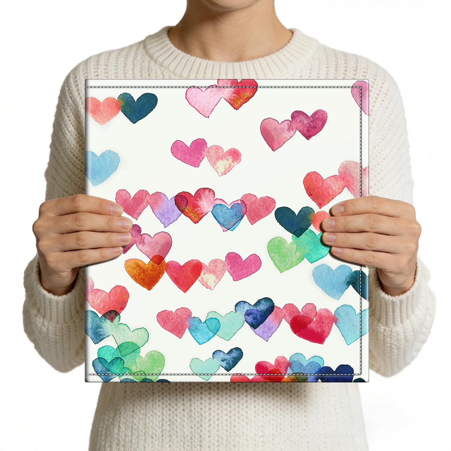 Fintie Photo Album 4x6 Photos - 600 Pockets Large Capacity Albums Book Cover for Family Wedding Anniversary Baby Vacation Pictures, Raining Hearts