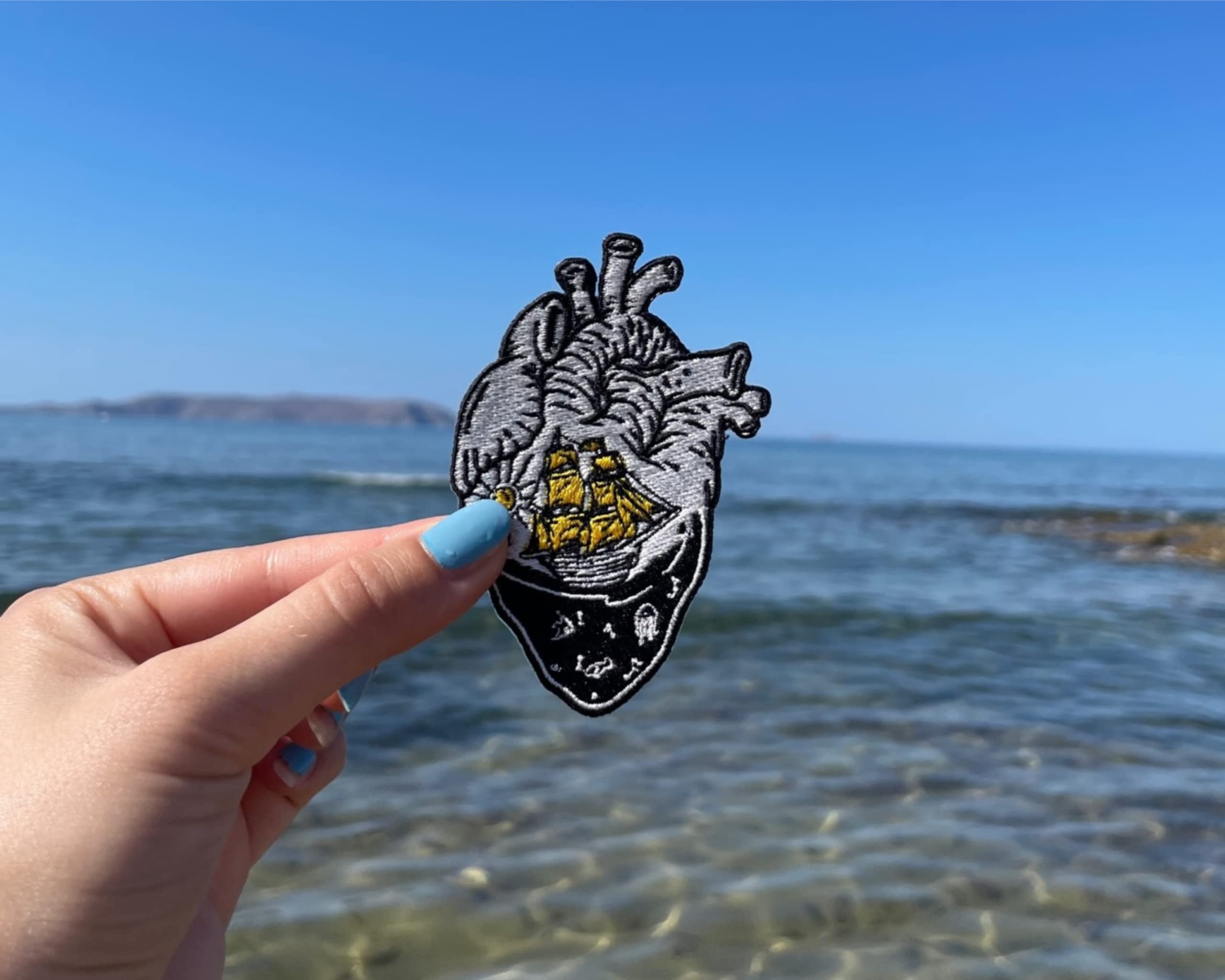Finalmente A Casa | Toppa Termoadesiva Skeleton Surfer | Patch Marine Da Cucire O Stirare | Idea Regalo Originale - 6