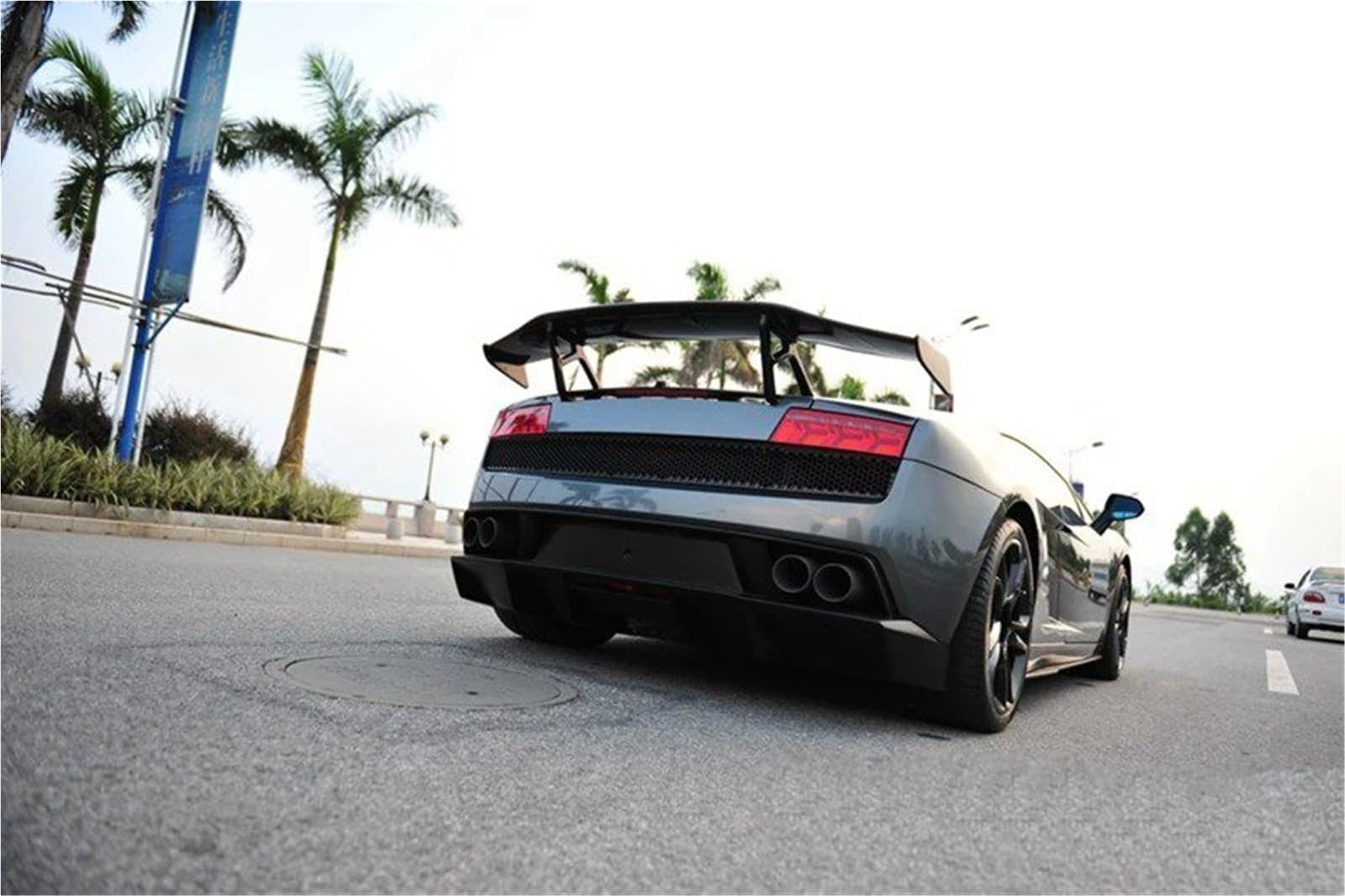 Dla Lamborghini Dla Gallardo LP550 LP560 LP570 2008-2012 Spoiler Bagażnika Skrzydło Na Klapie Lotka Tylny Akcesoria Dekoracyjne Spojler Tylny Trunk Wing