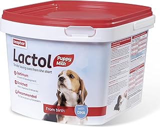 Beaphar | Lactol Puppy Milk Replacer | Complete Nutritious Feed for Newborn, Weaning & Hand Rearing Puppies | Includes DHA | Enriched with Vitamins & Minerals | 1kg
