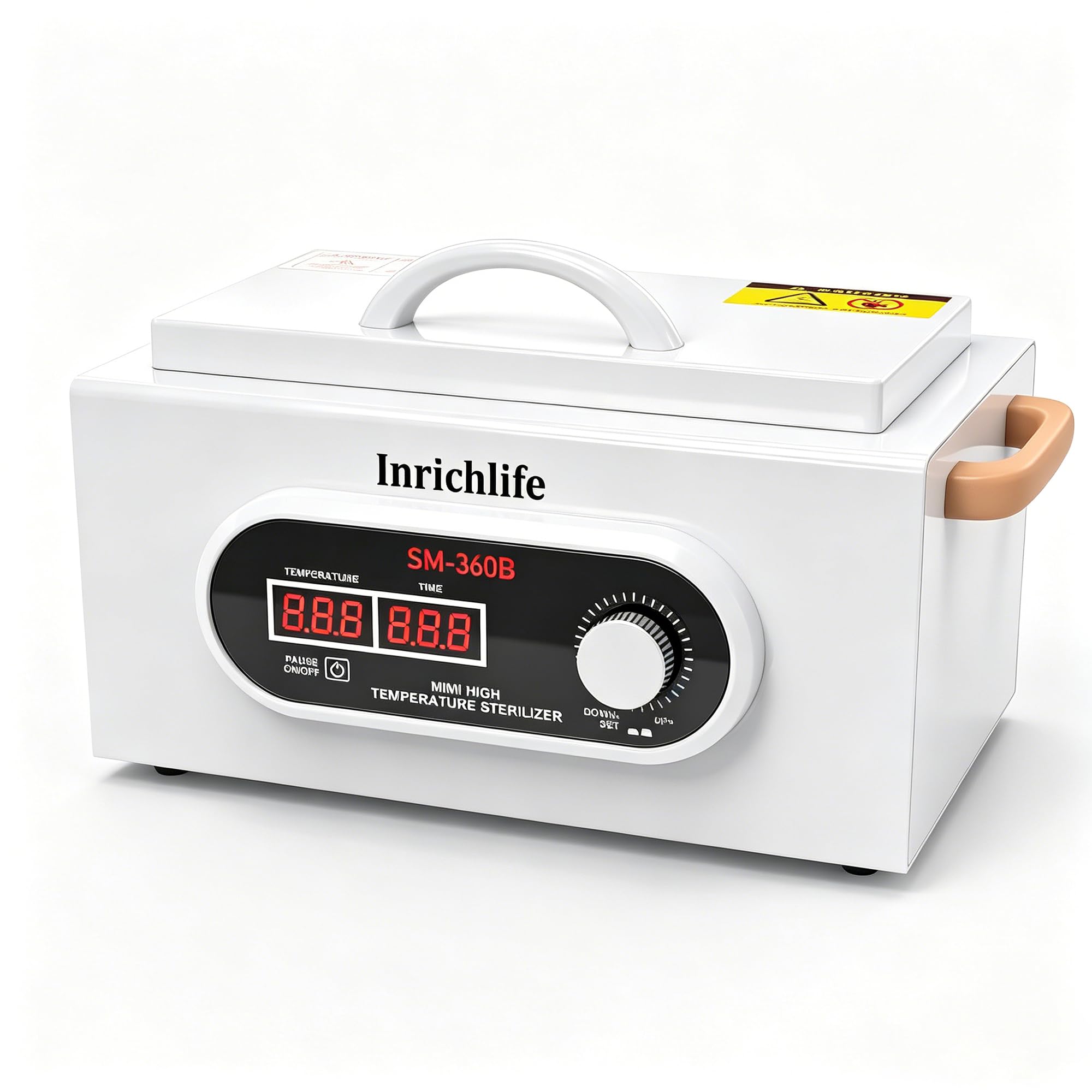 Sterilizzatore ad alta temperatura, 110 V 300 W, temperatura massima 230 ℃ (456 ° F), controllo digitale, sterilizzatore a calore secco per capelli e unghie