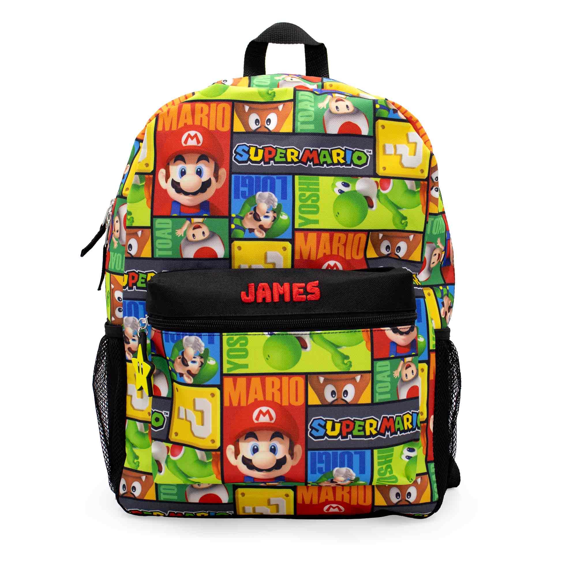 DIBSIES Personalized Character Backpack created using Licensed Character Backpack (created using Super Mario backpack)