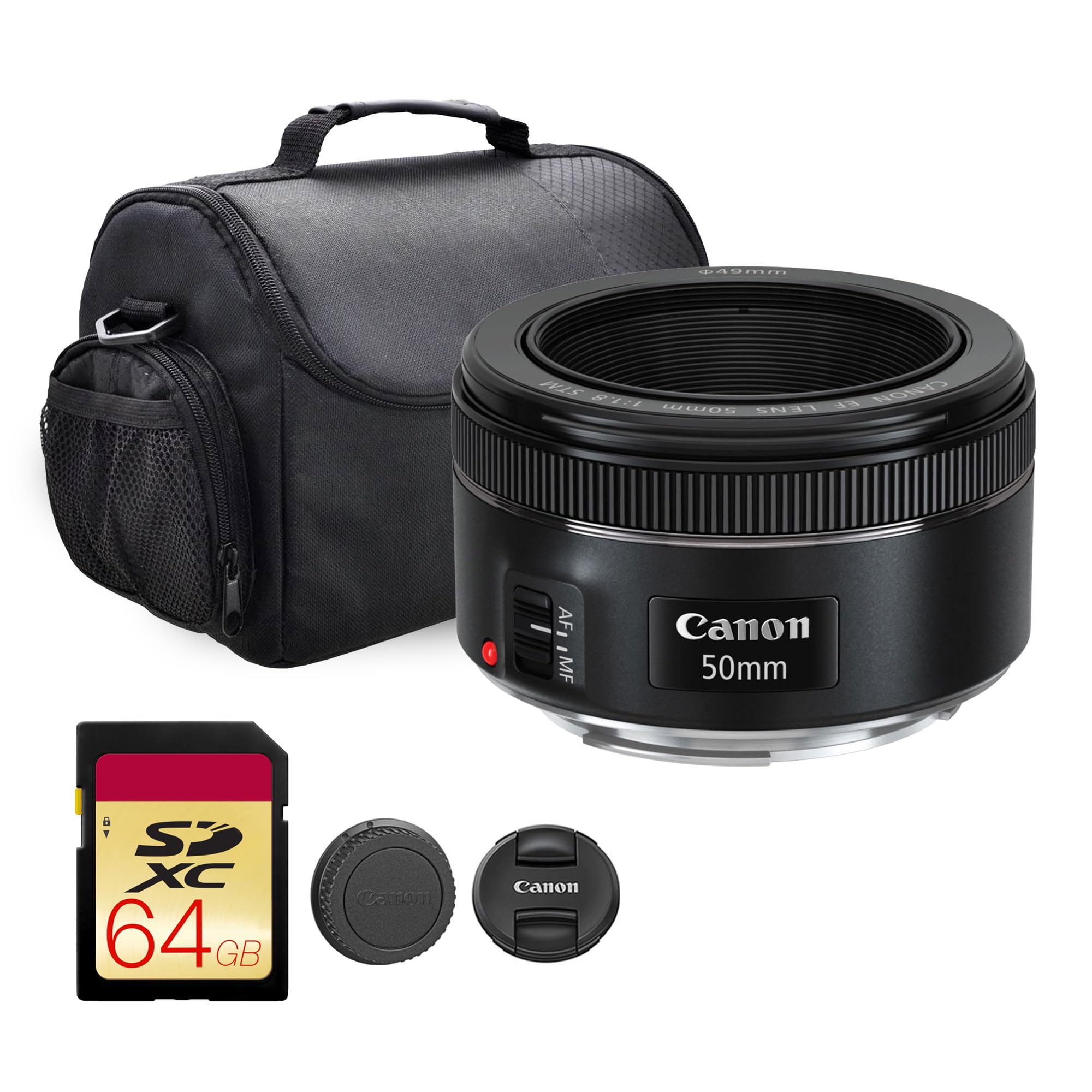 Canon EF 50mm f/1.8 STM Lens | Compact Standard Prime with Bright f/1.8 Aperture & Smooth STM Autofocus | for Portraits, Low-Light, & Everyday