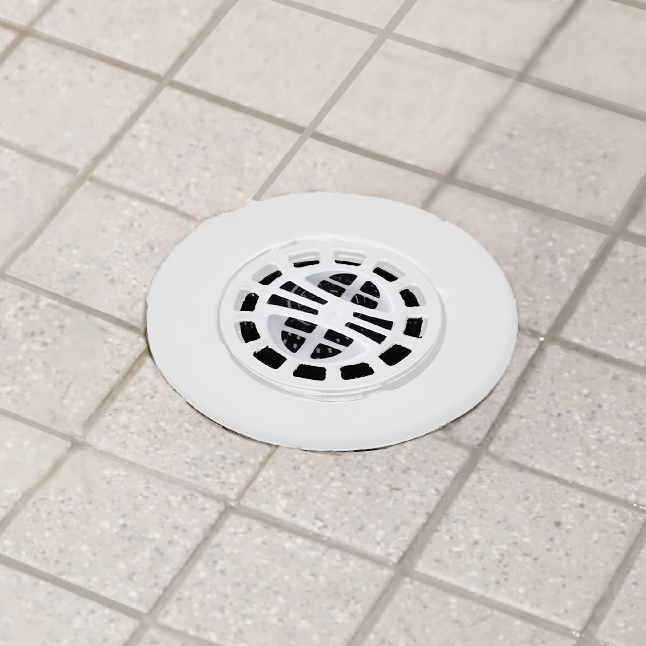 Danco 10533 Haarfänger für Dusche, Weiß